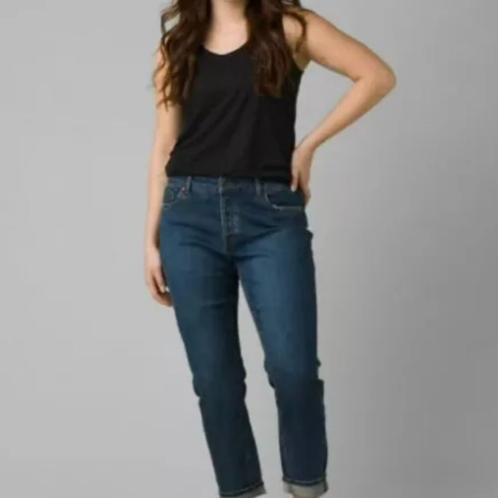 PRANA Buxton Organic Easy Fit Button Fly Boyfriend Jean / Sizes 0, 2, 4/ NWT